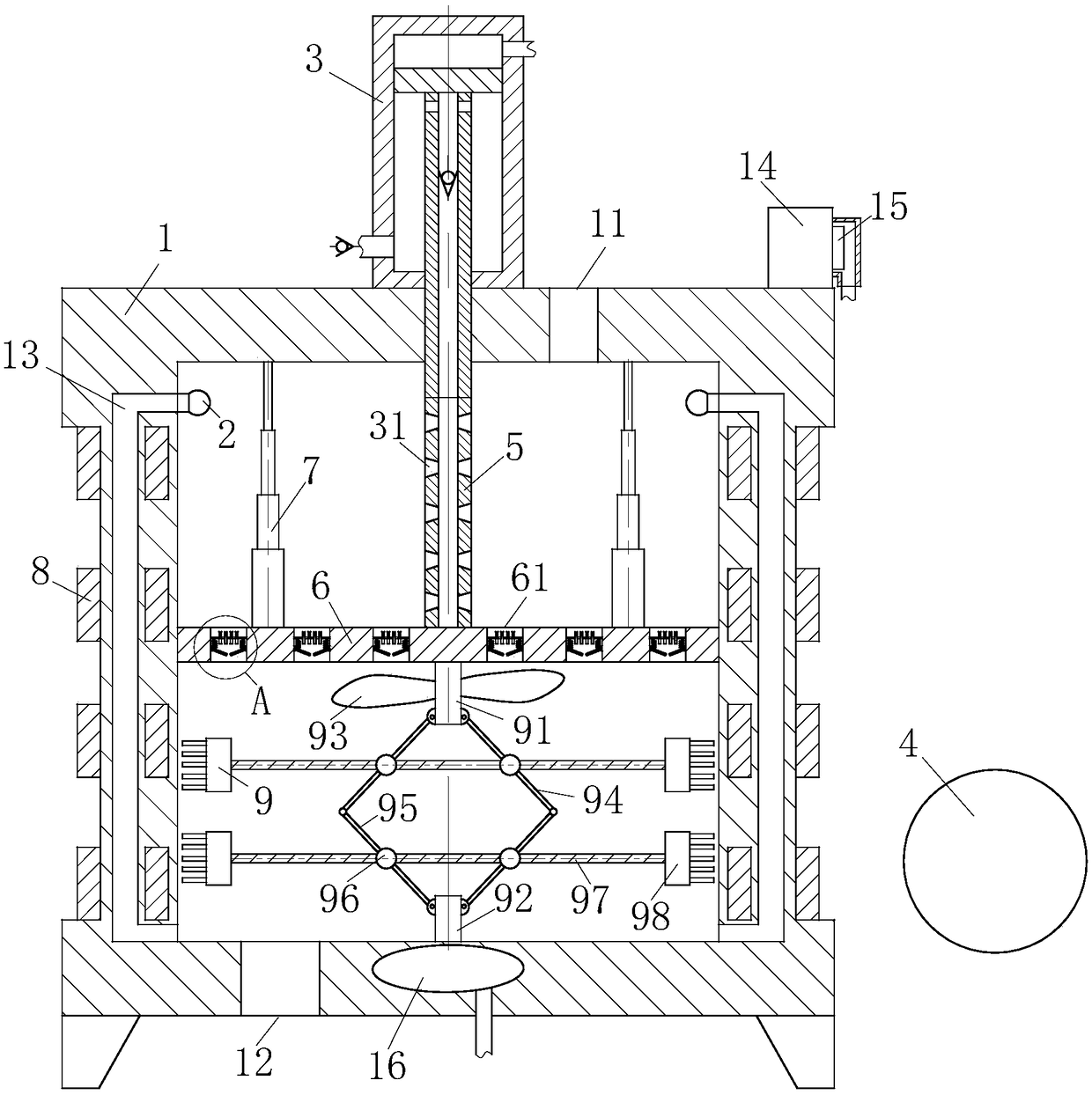 Optimization method of diesel oil refining efficiency