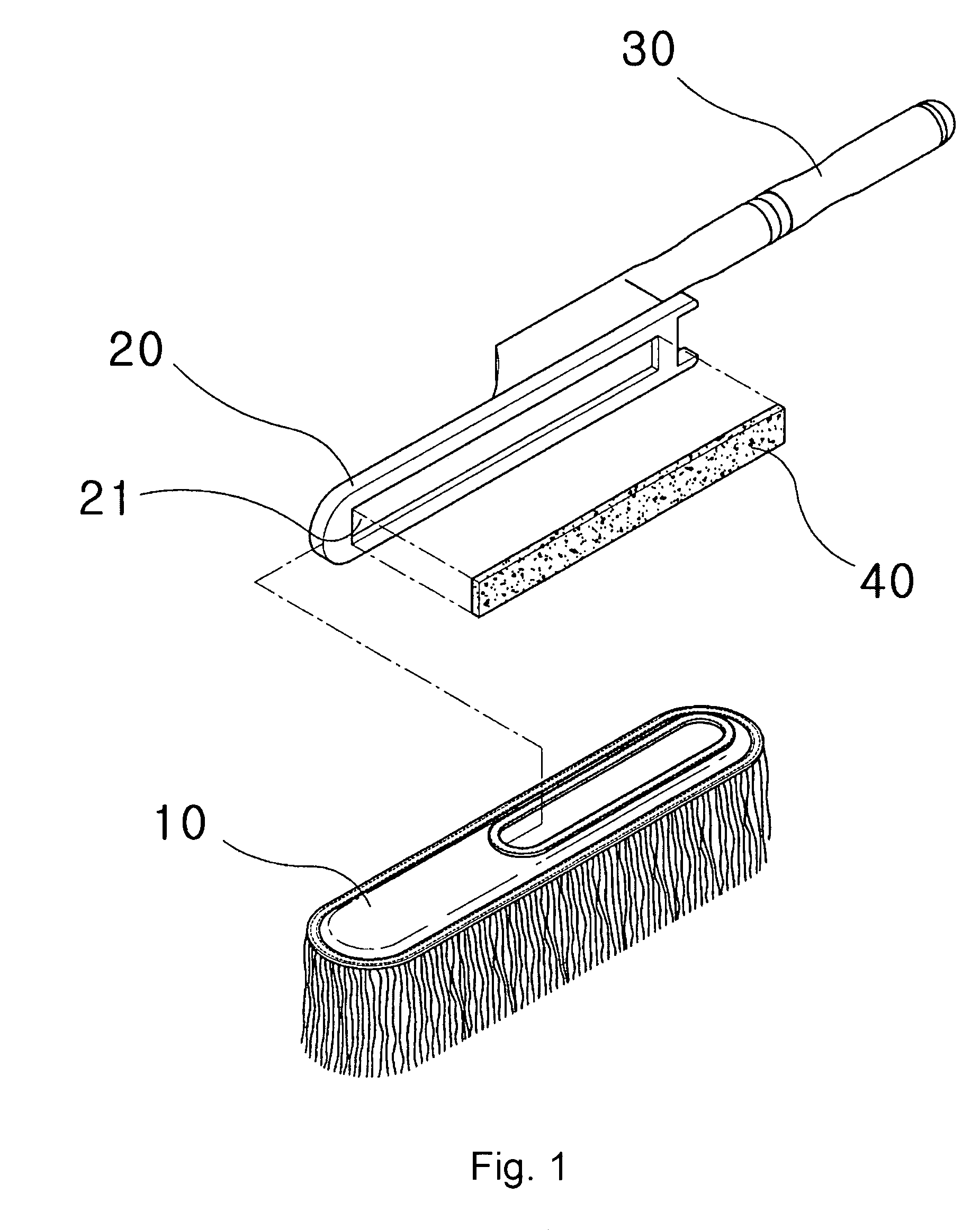 Duster using to clean car exterior