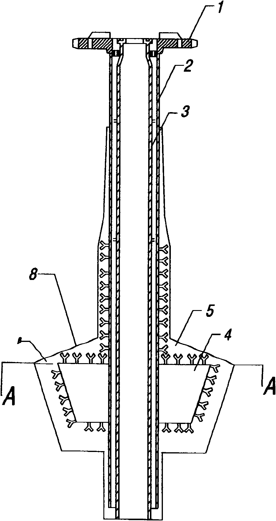 Rotary spray gun for use in molten iron desulfurization