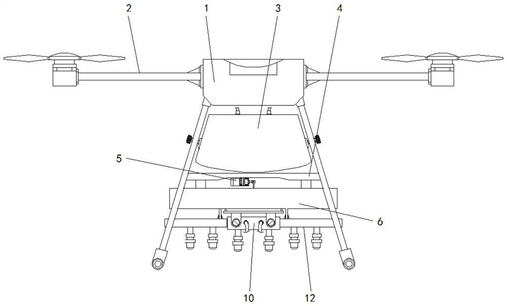 Rapid pesticide spraying device for camellia oleifera planting