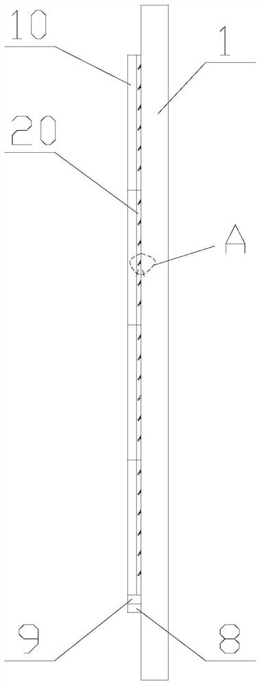 Thermal barrier structure for energy-saving renovation of existing building envelope