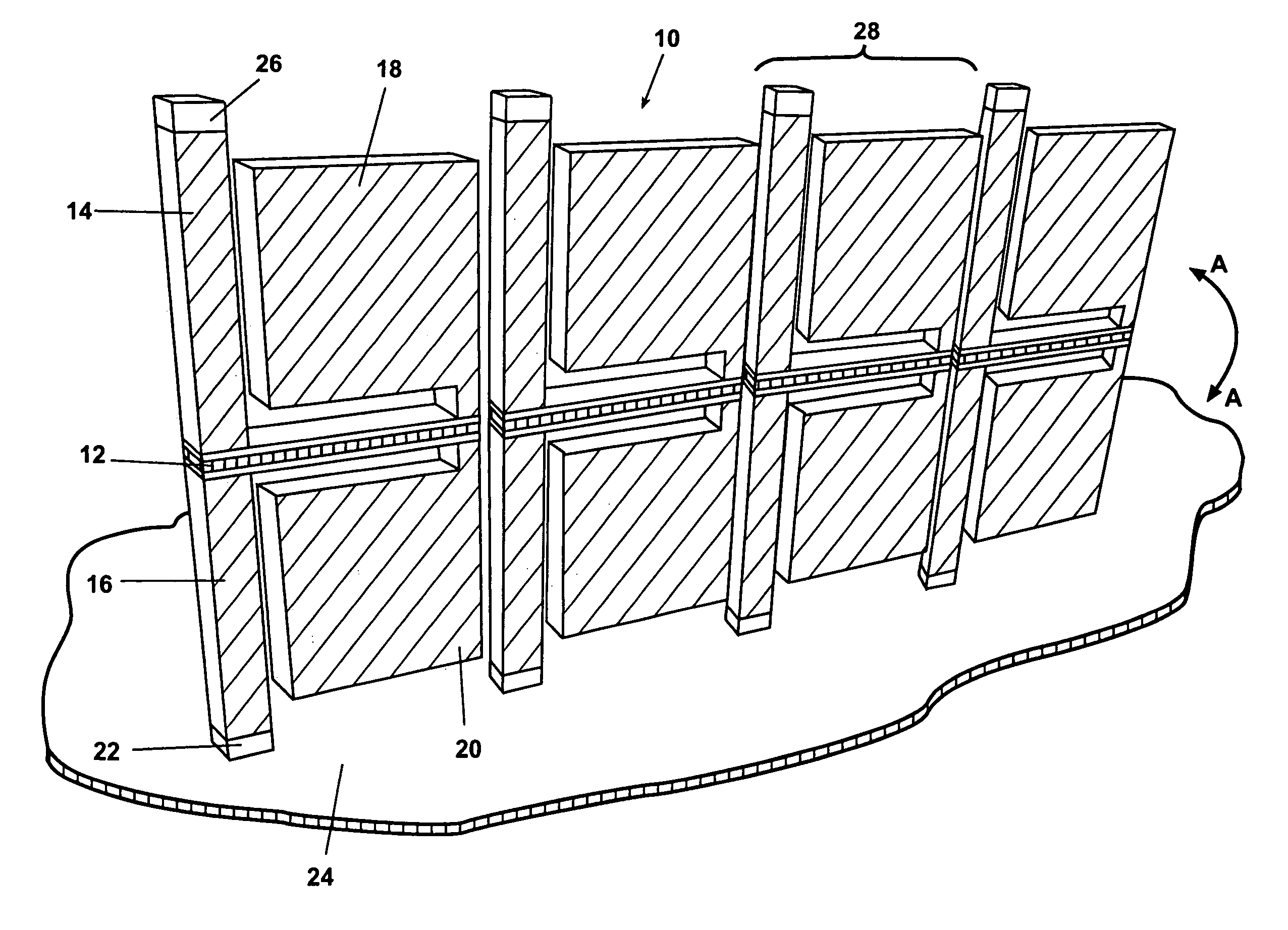 Method to generate electrical current using a plurality of masses attached to piezoceramic supports