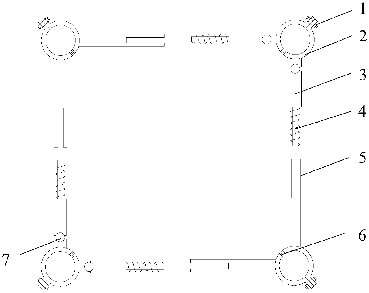 Service power transmission tower interval reinforcing device and method