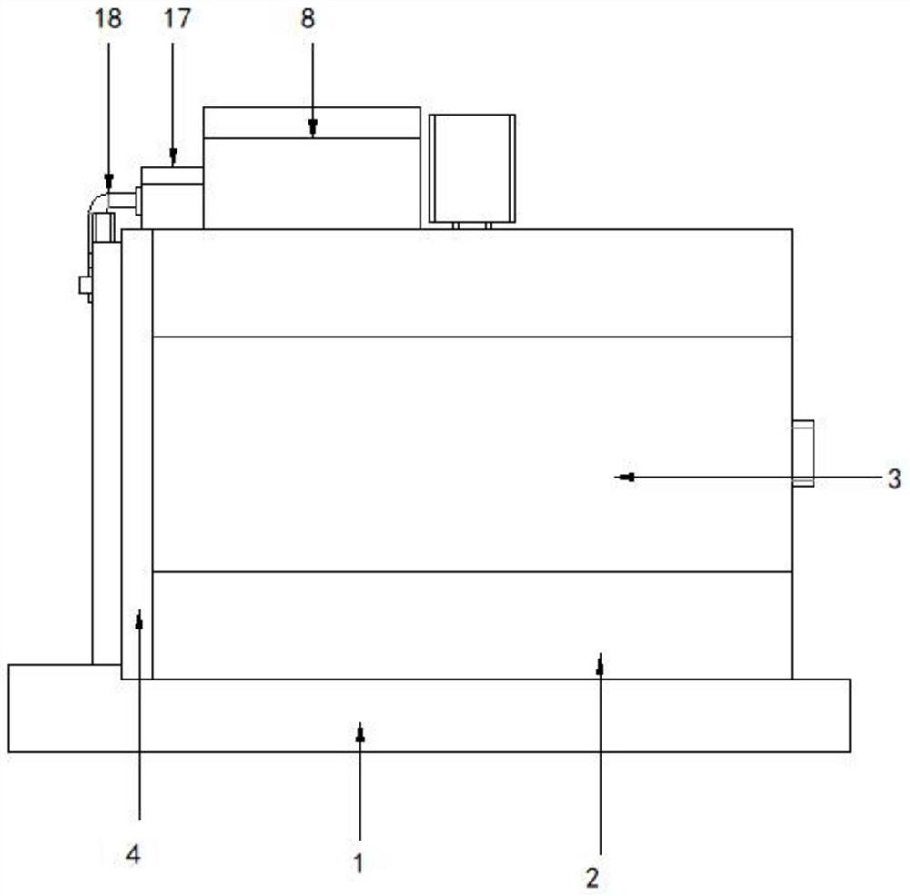 Automatic fluff removing device of water cooling system of wind generating set