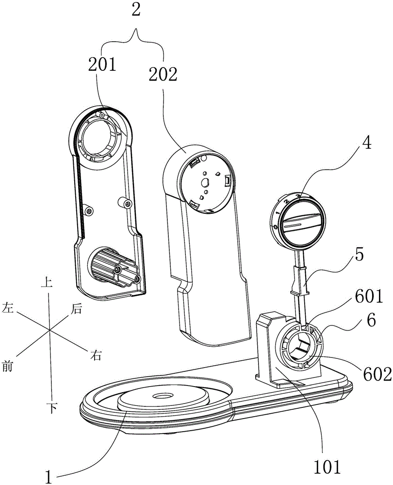 Rotary folding egg beater