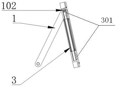 A support structure for a flip cover of a display