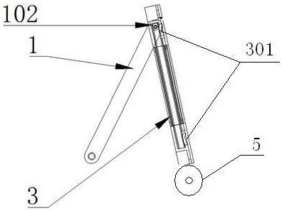 A support structure for a flip cover of a display