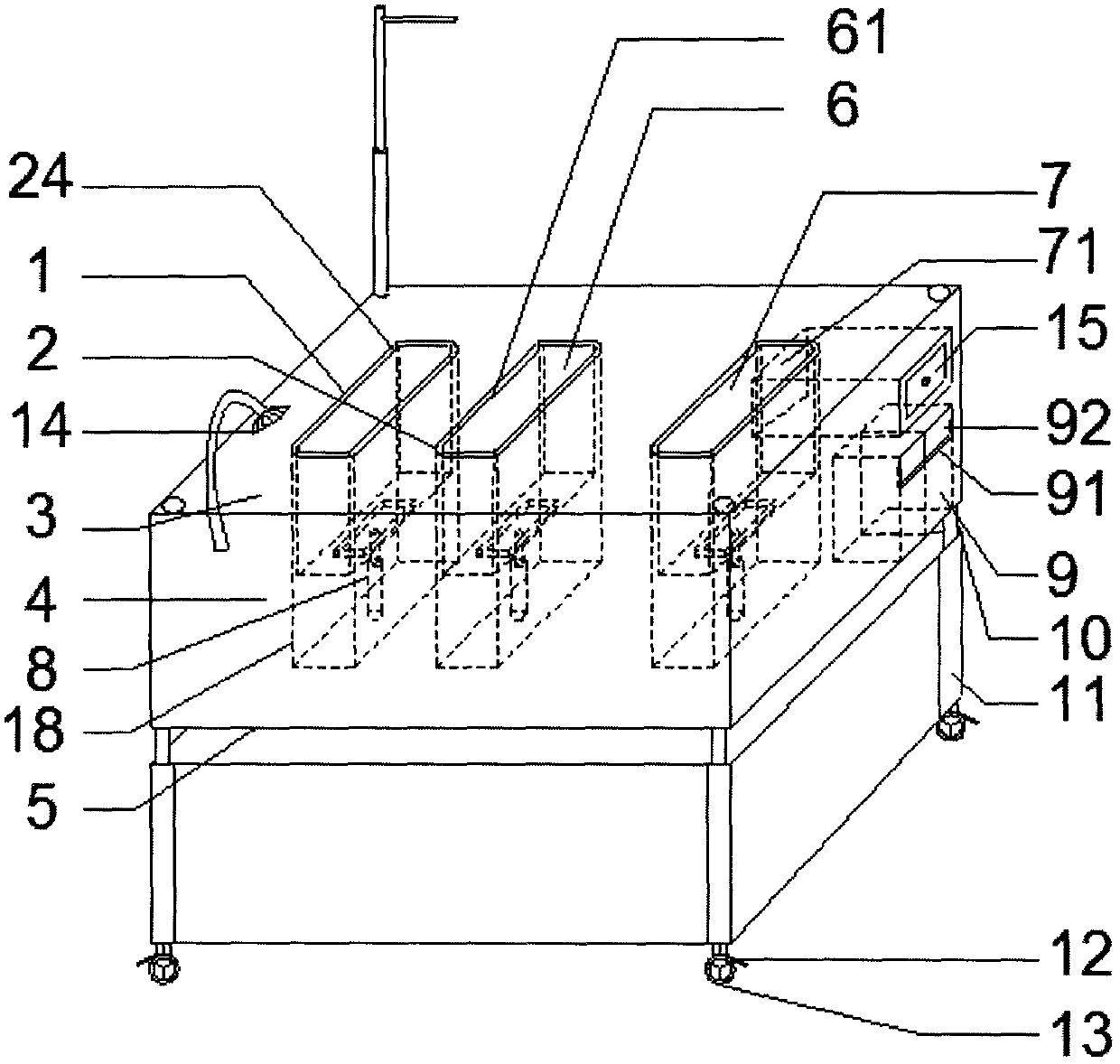 Multifunctional infant operation table