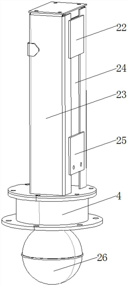 Outdoor intelligent fire hydrant installation monitoring device