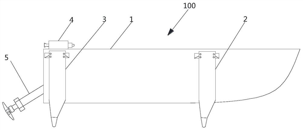 An ultra-high-speed surface vehicle based on a three-stage supercavitating hydrofoil