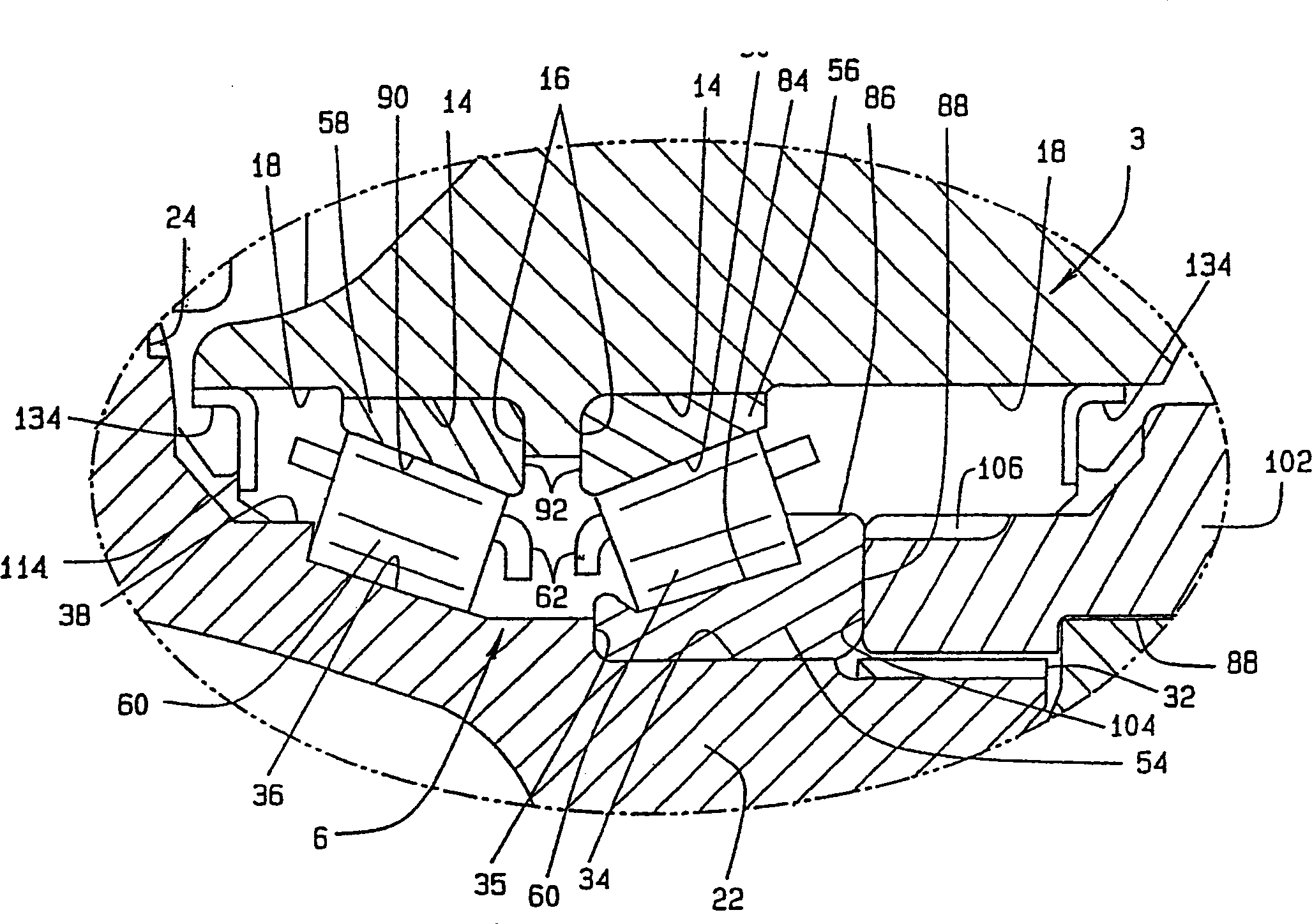 Wheel bearing with improved cage