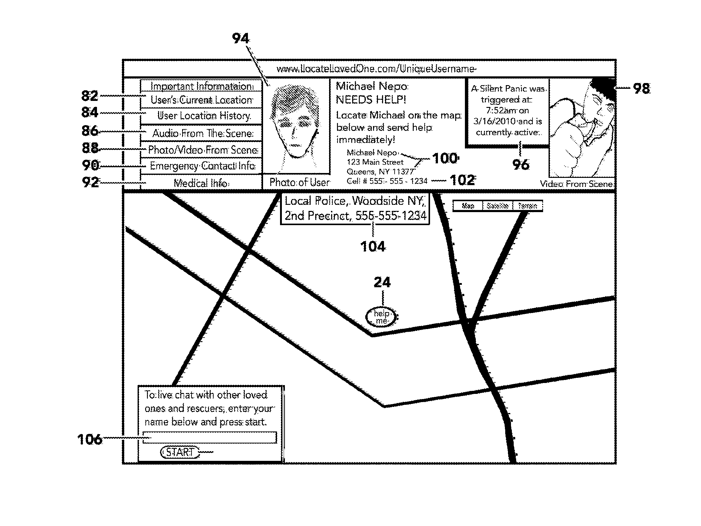 System and method for disseminating information and implementing medical interventions to facilitate the safe emergence of users from crises