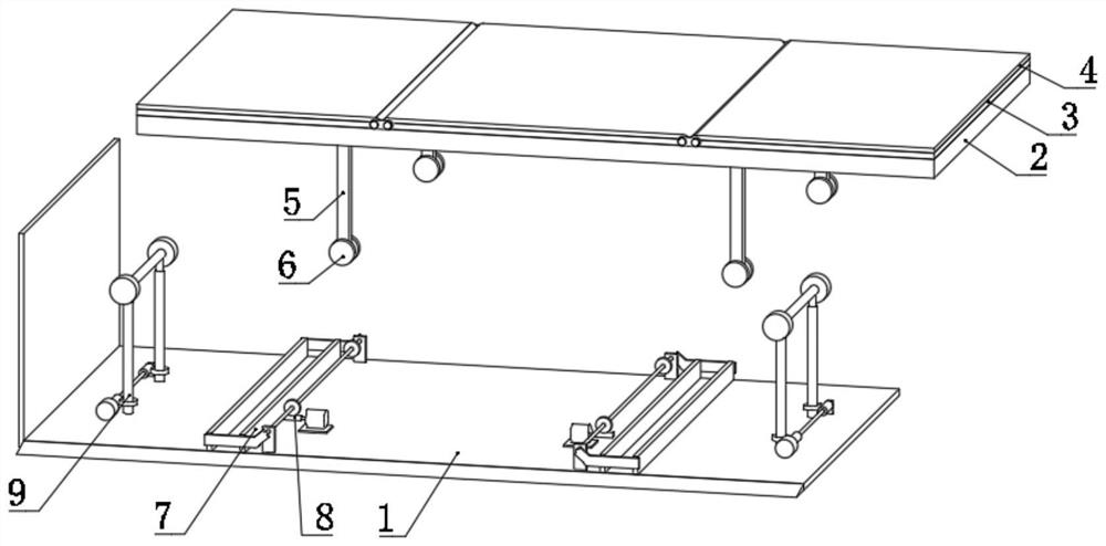 Movable first-aid emergency bed for intensive care department