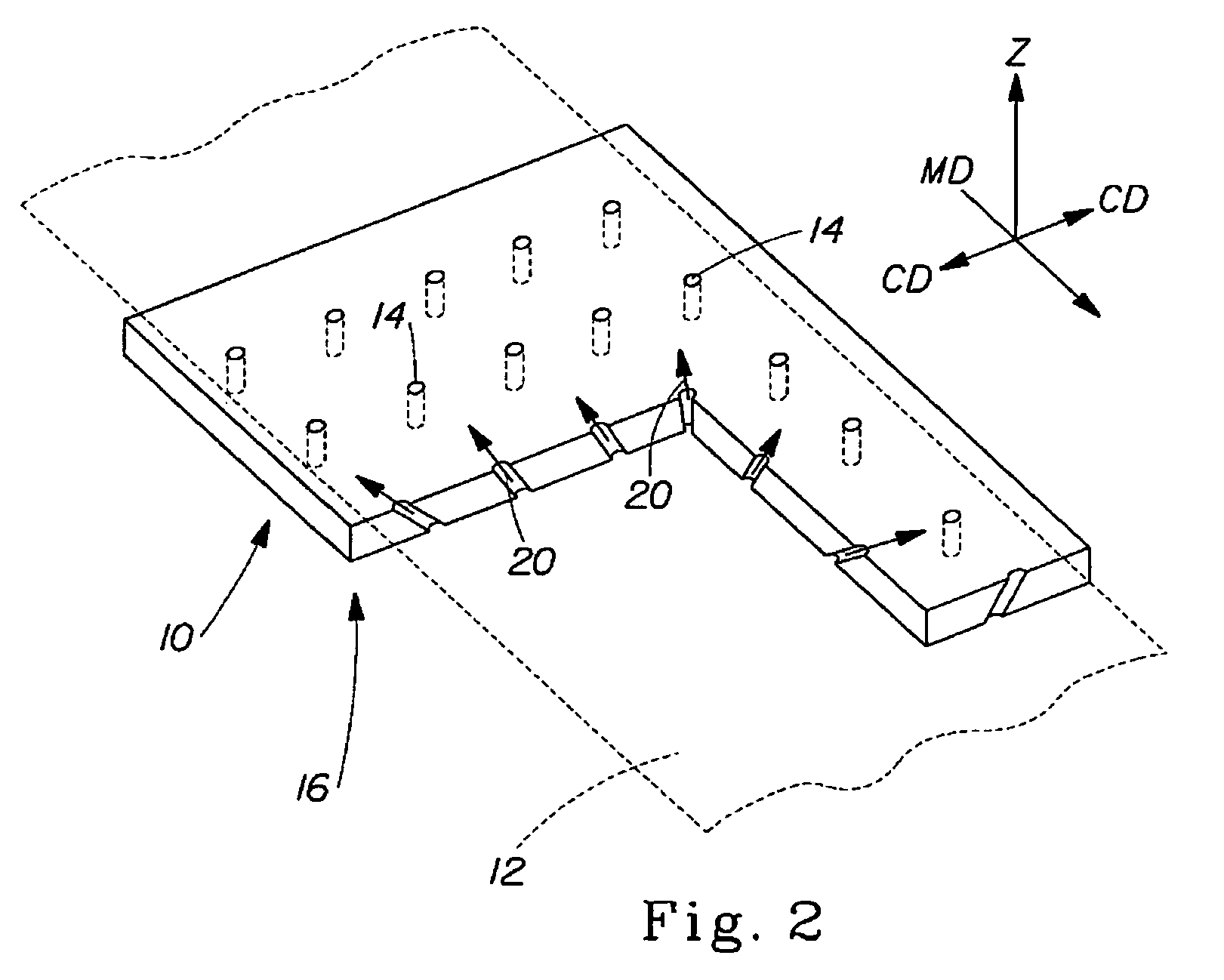 Vectored air web handling apparatus