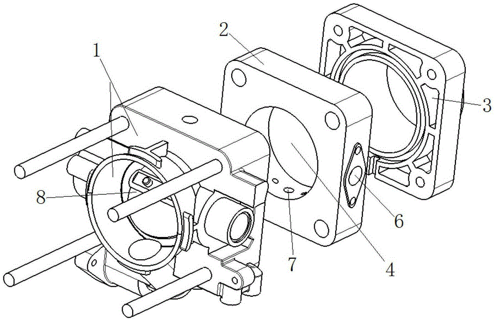 A device and method for improving the uniformity of each cylinder of exhaust gas recirculation of a gasoline engine