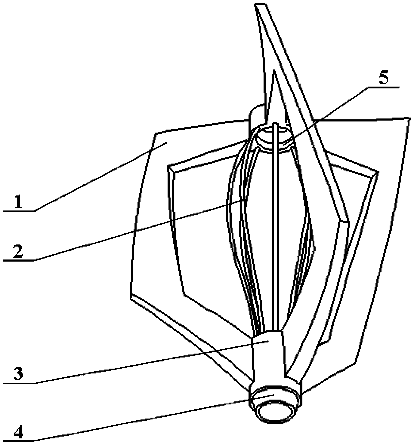 Low driving rotor with turbulence core and in heat exchange tube