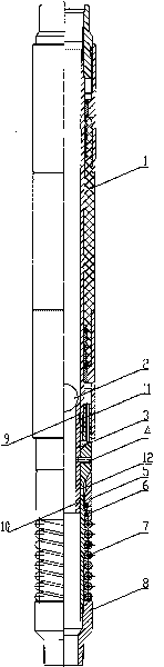 Up-running-proof pipe string sealing check device