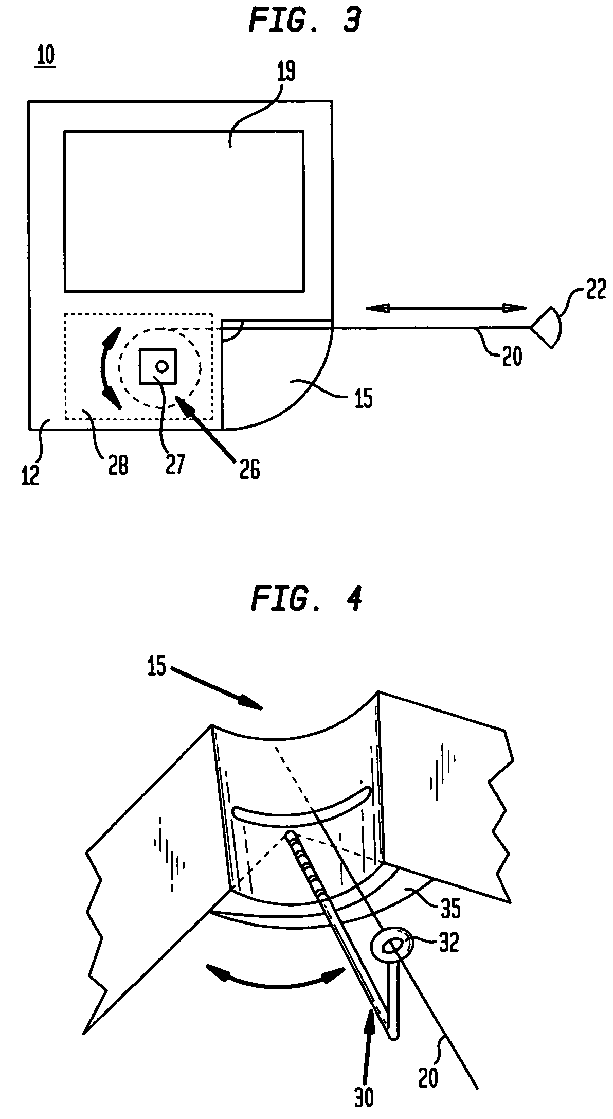 Retractable string interface for stationary and portable devices