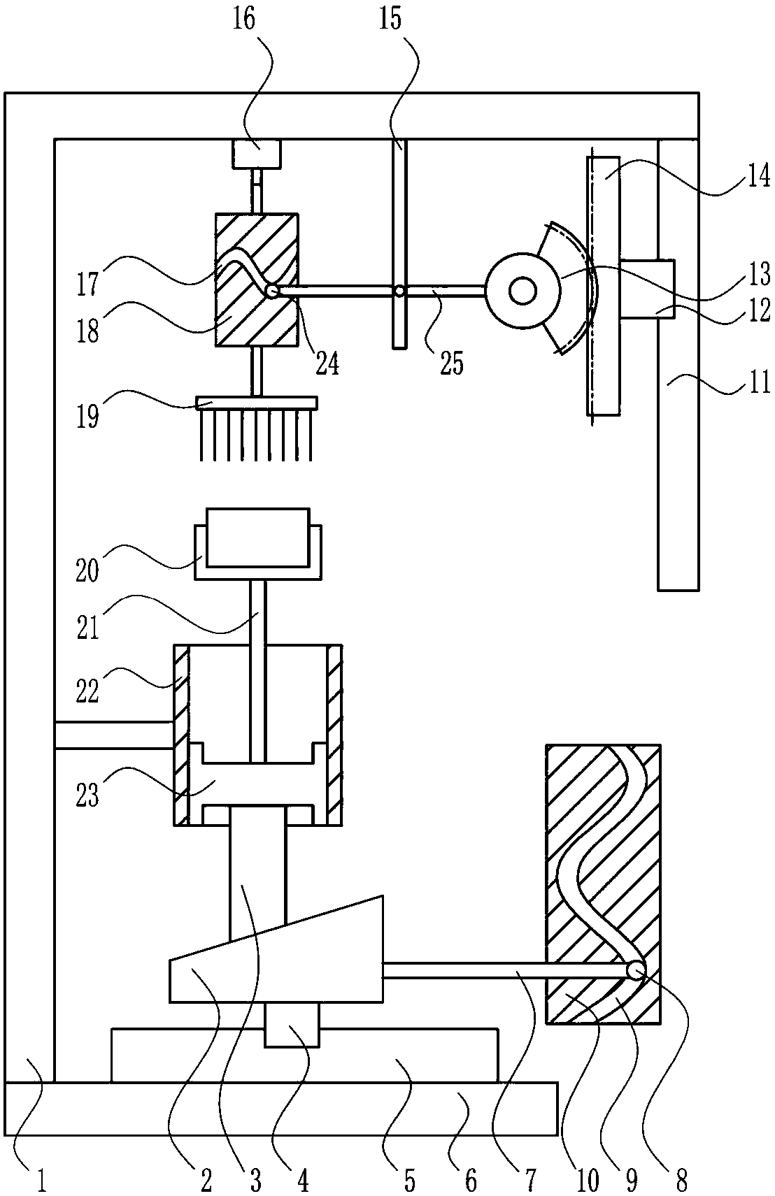 A rapid heat dissipation and dust removal device for electric power filter