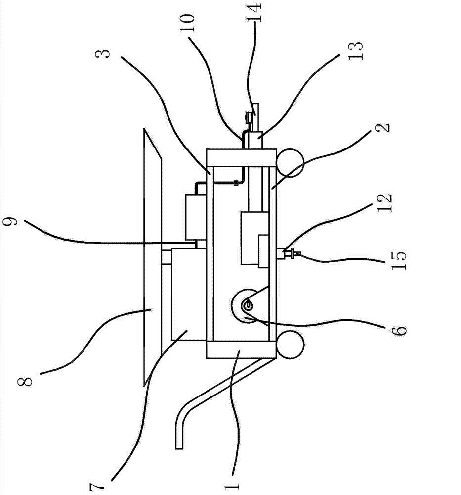 Spray unit in court-yard type garden irrigation device