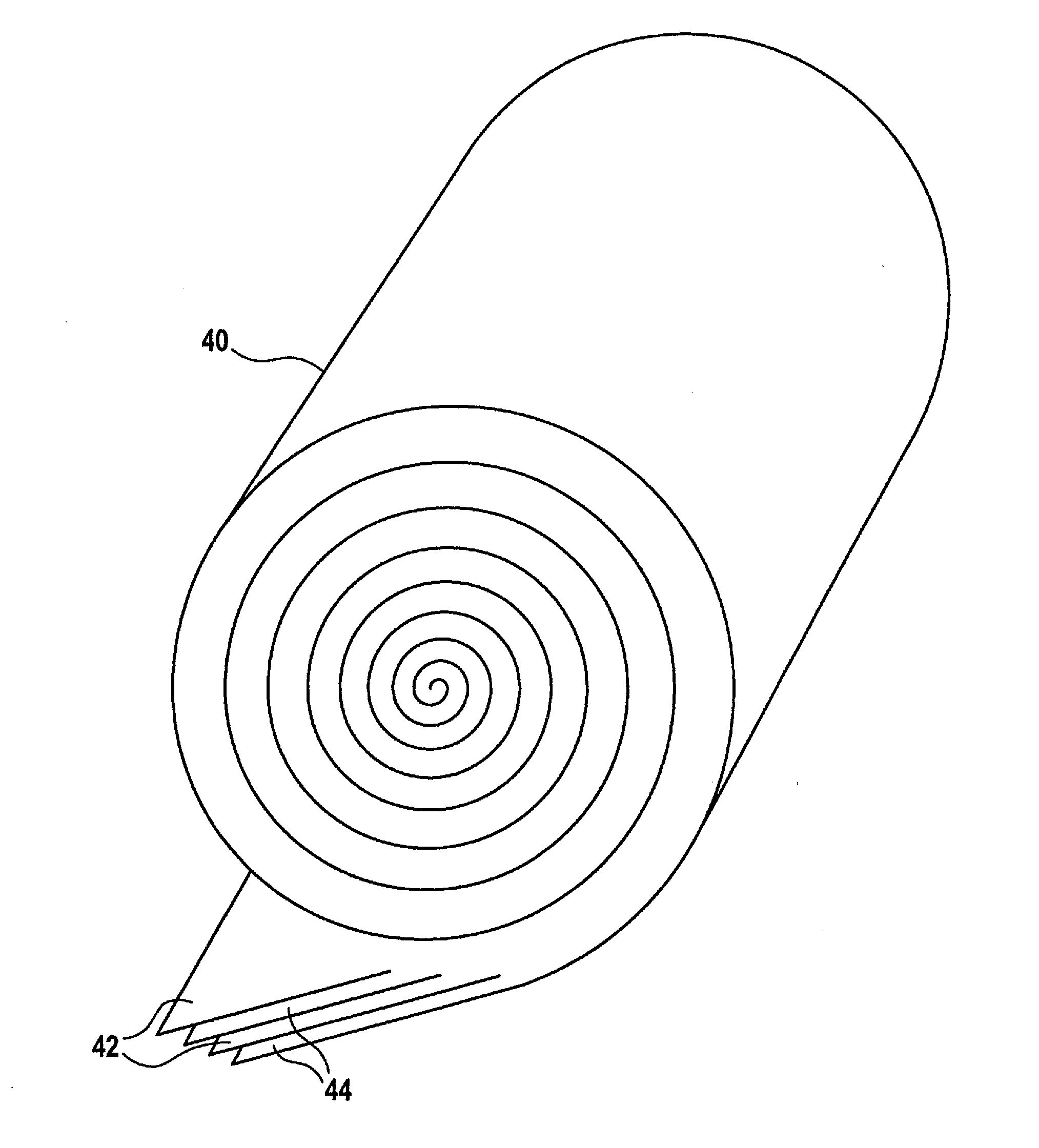 Cell coil of a lithium ion rechargeable battery and method for producing a cell coil