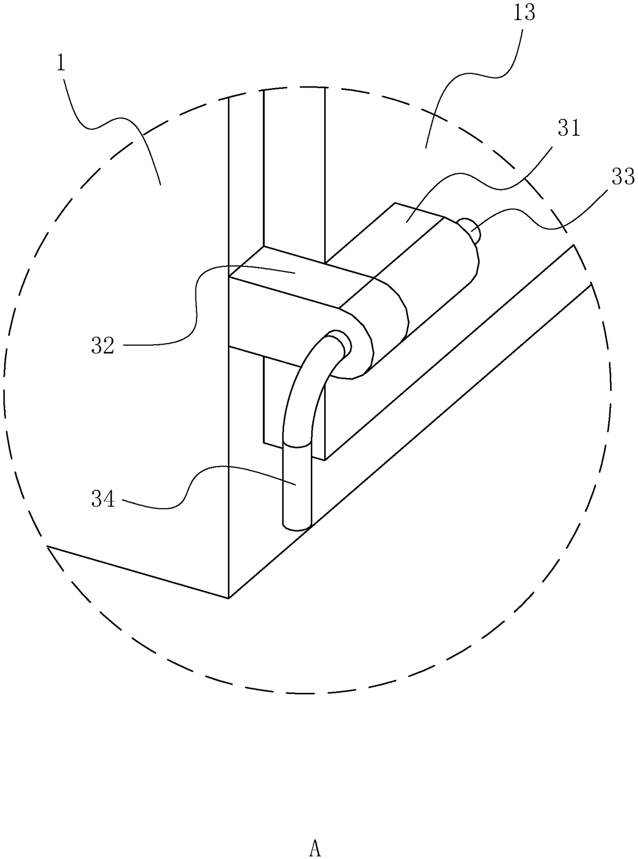 Flat push type self-dumping semi-trailer