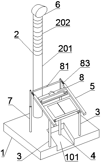 Human body biological characteristic collecting device