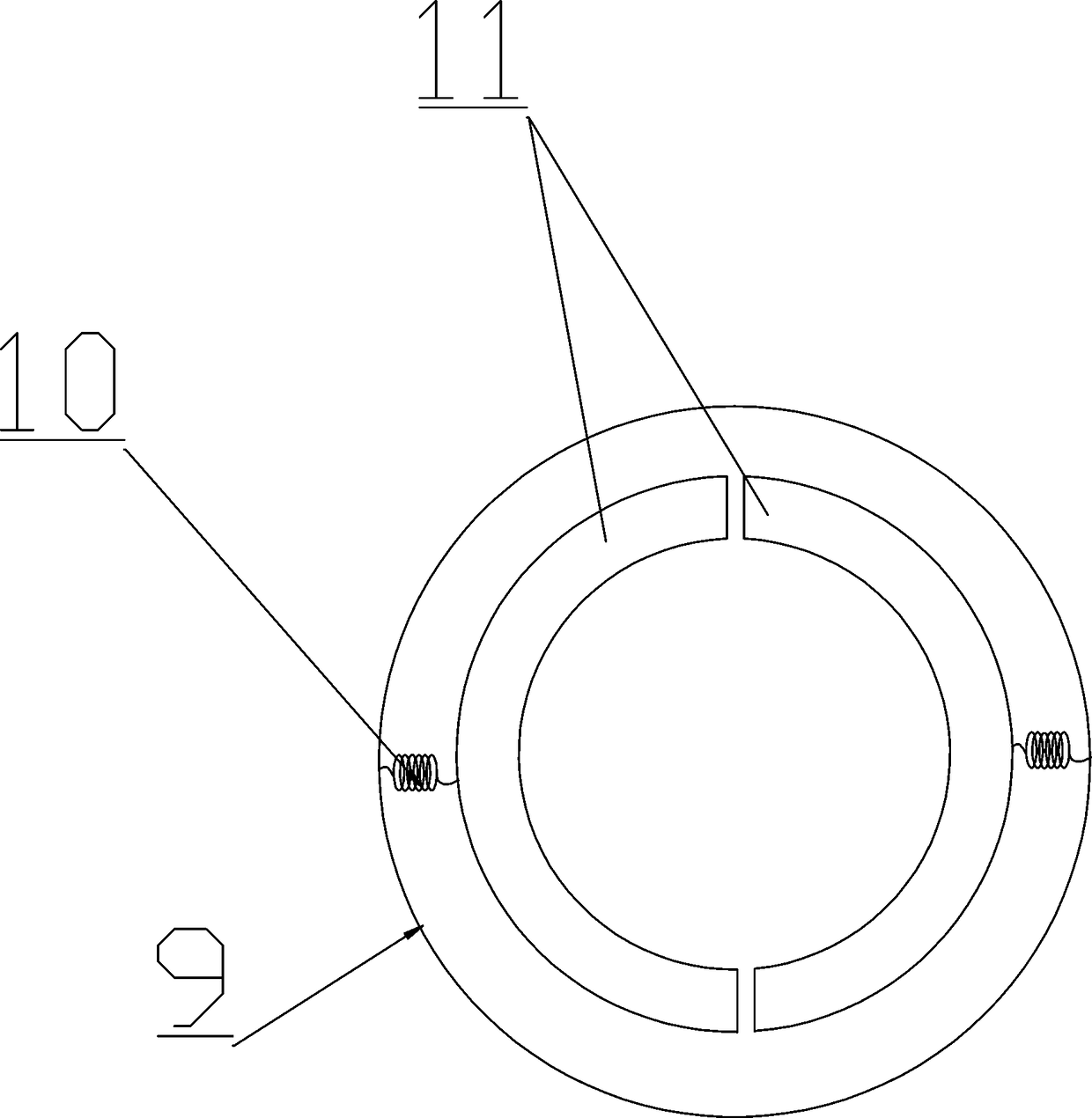 Material level detecting device for pulverized coal bunker of power system