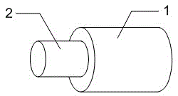 Core-shell type nano fiber bracket and method for constructing tissue engineering material by core-shell type nano fiber bracket and melanocytes