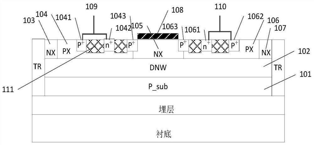 An esd protection device for soi power switch