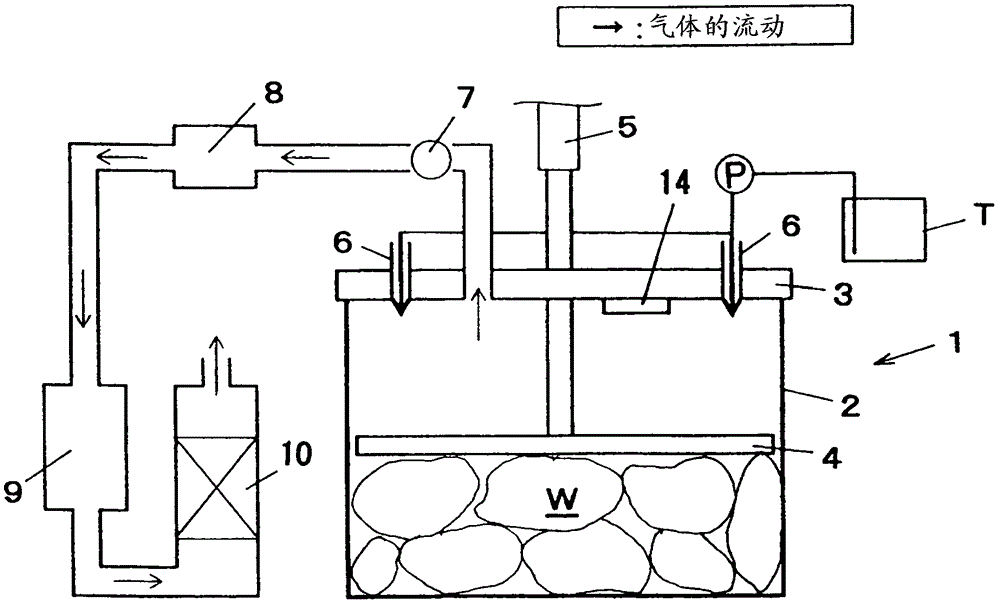 Compression and volume reduction device for infectious waste