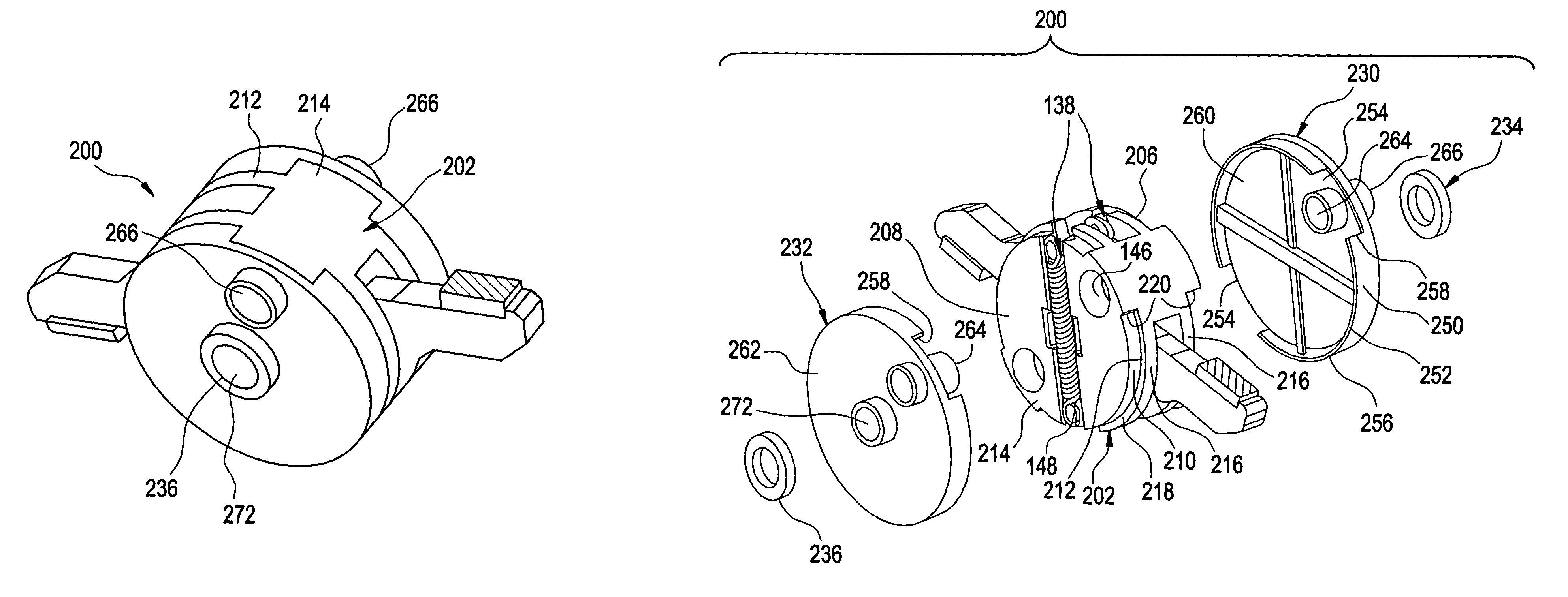 Isolation cap and bushing for circuit breaker rotor assembly