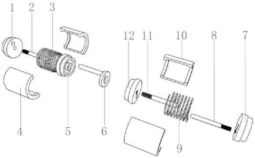 Rotary sliding contact type center rod conductive device