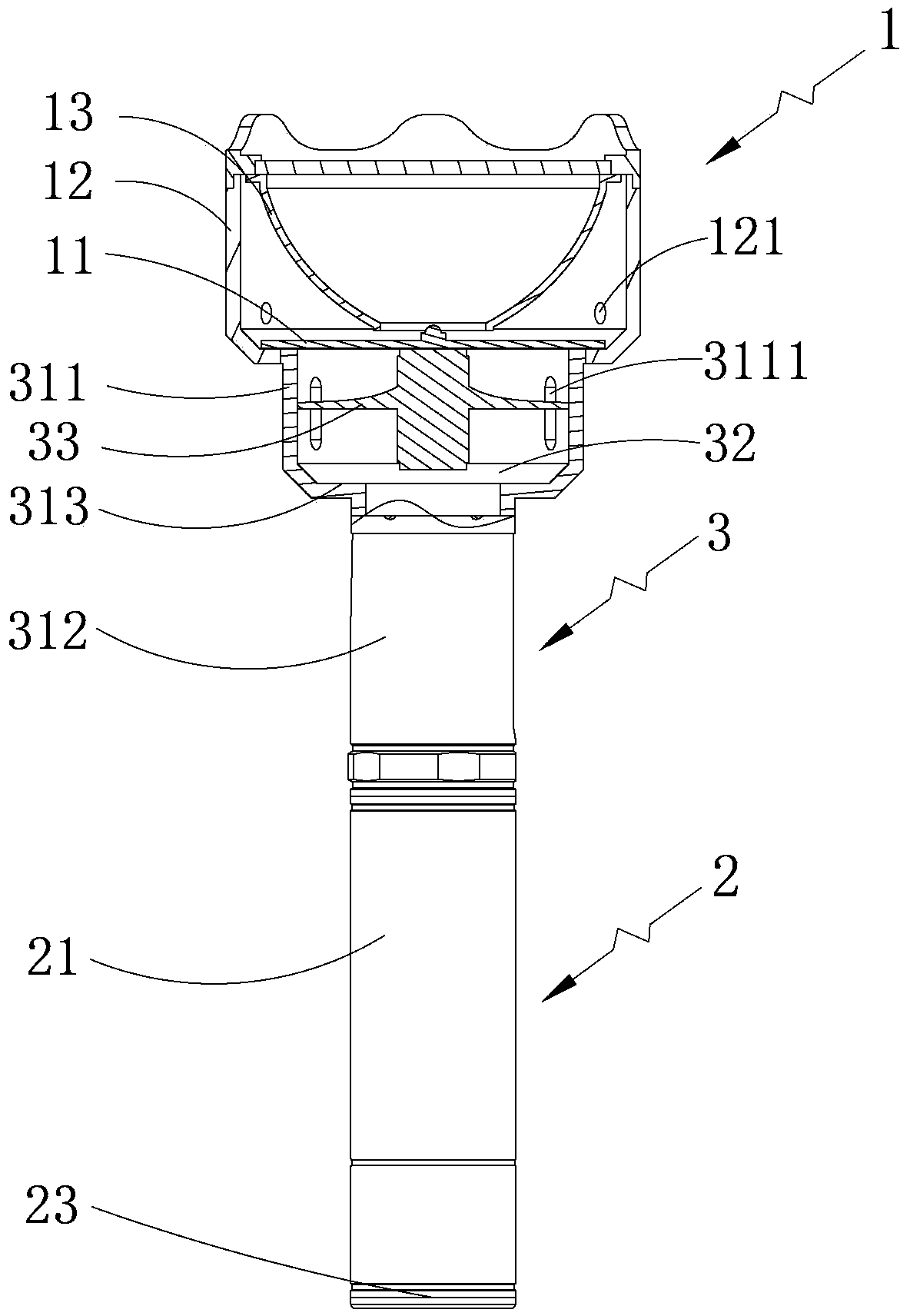 High-power flashlight