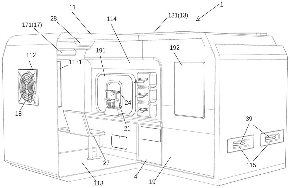 Automatic nucleic acid sampling and detecting equipment