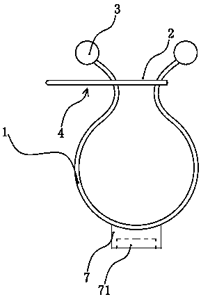 Fixing button for wiring harness in case as well as use method thereof