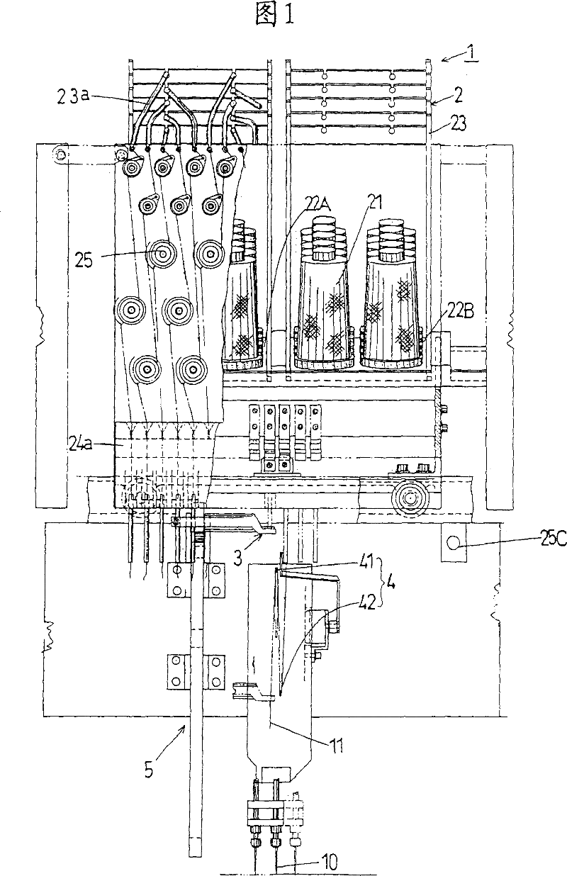 Yarn passing device of sewing machine for embroidery