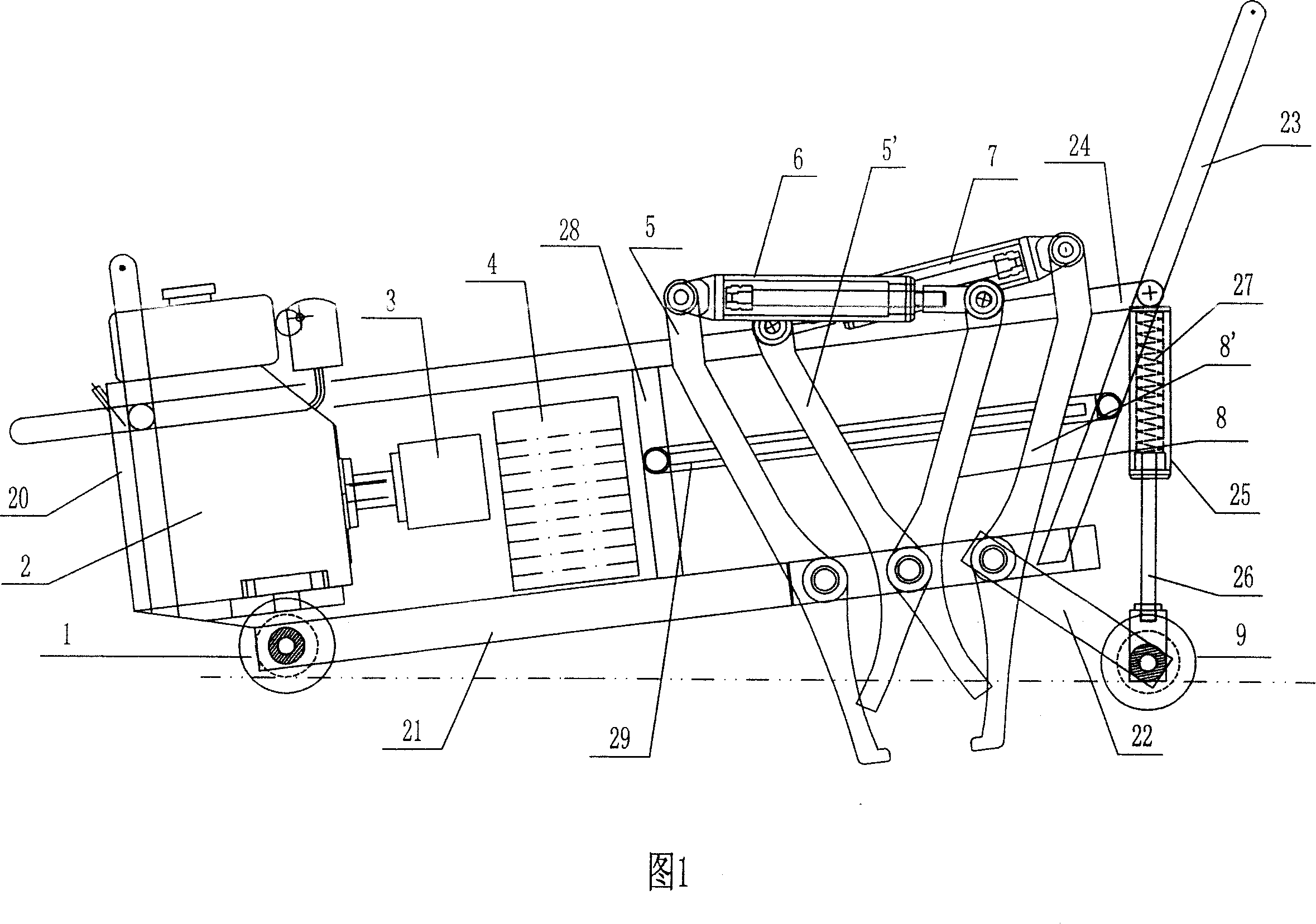 Elastic strip fixing machine