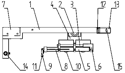 Bridge ladder buffer device and bridge ladder with buffer function