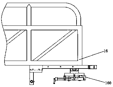 Bridge ladder buffer device and bridge ladder with buffer function