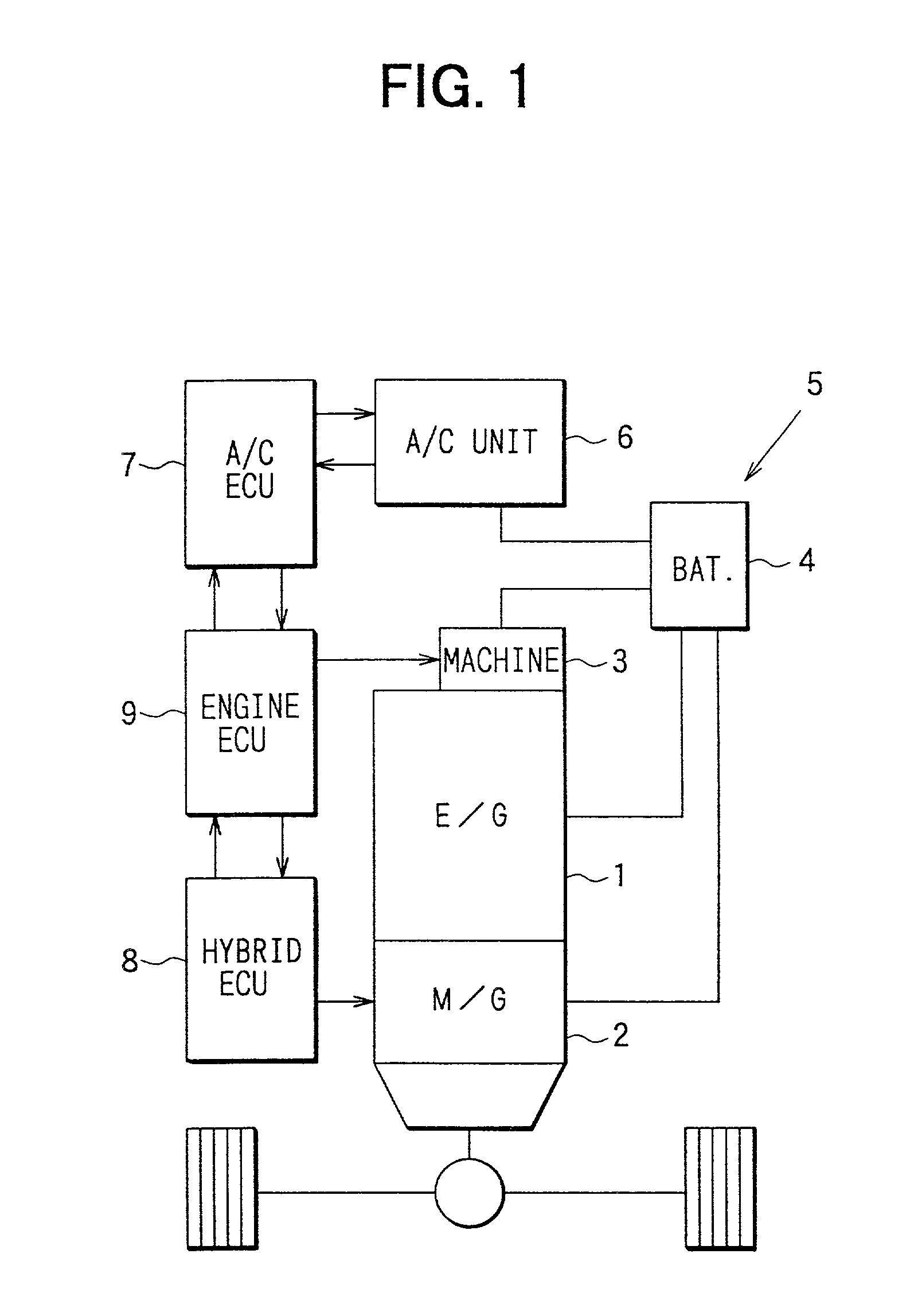 Vehicle air conditioner with reduced fuel consumption of vehicle engine