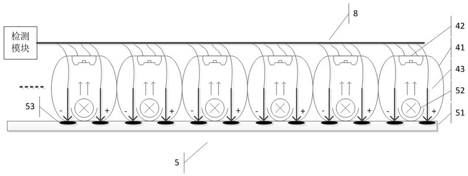 Testing device and testing method for multiple channels of LED lamp beads