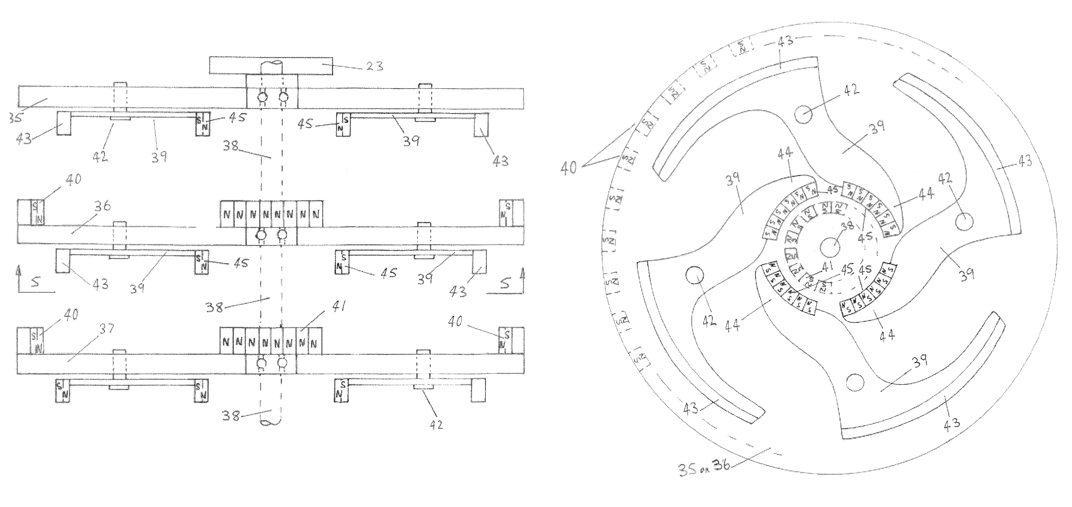 Kinetic energy accumulator and an energy transfer system incorporating a kinetic energy accumulator