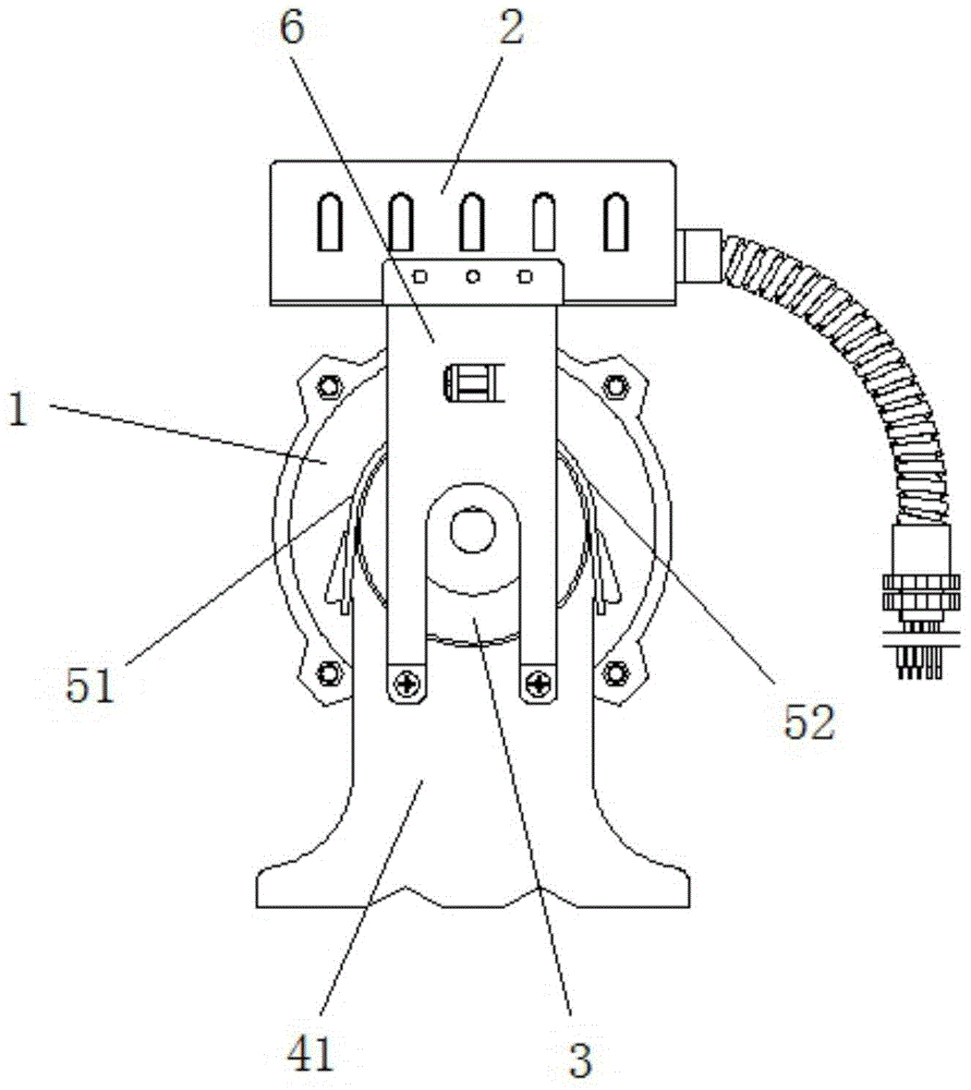 Brushless motor mounting structure with power supply control box