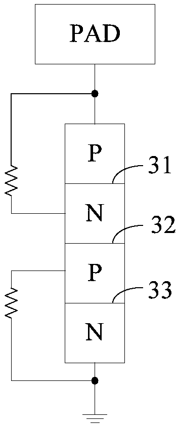 Electrostatic protection device based on Sudoku-shaped silicon controlled rectifier structure and forming method thereof