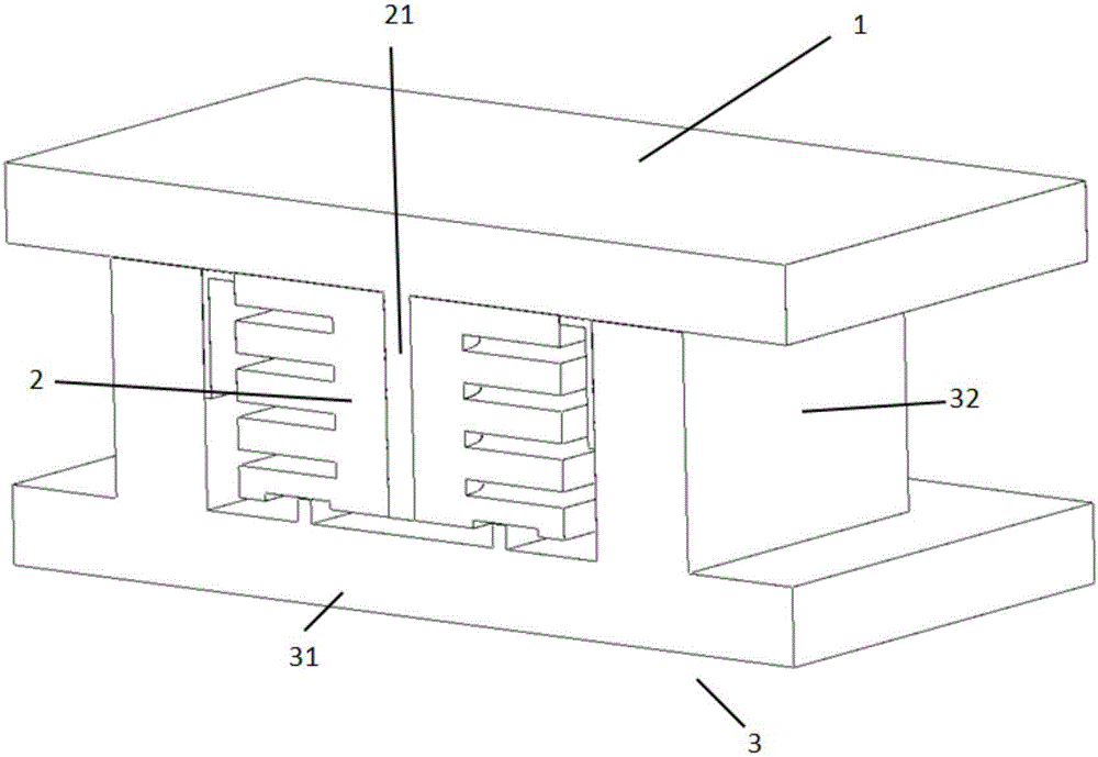 Three-dimensional and high-energy-consumption damping supporting base based on shear thickening fluid