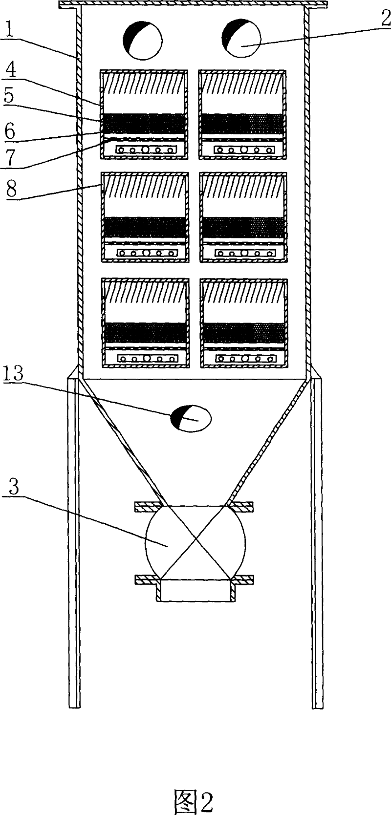 Granular-layer dust precipitator