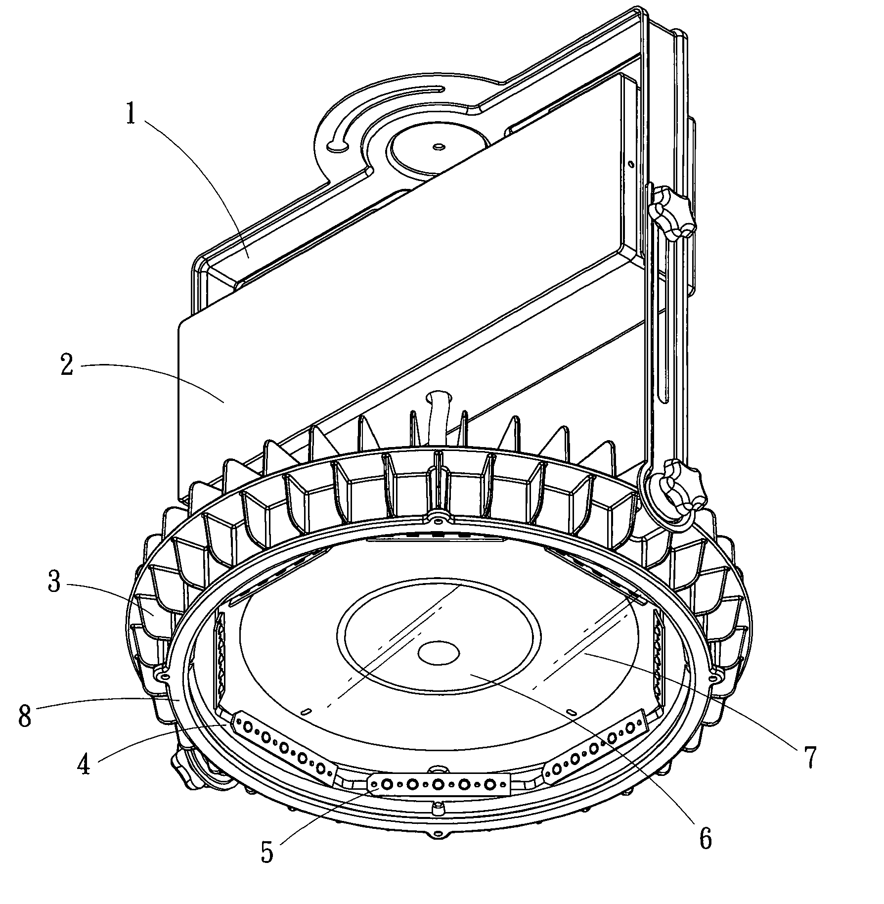 Wide angle LED lamp structure