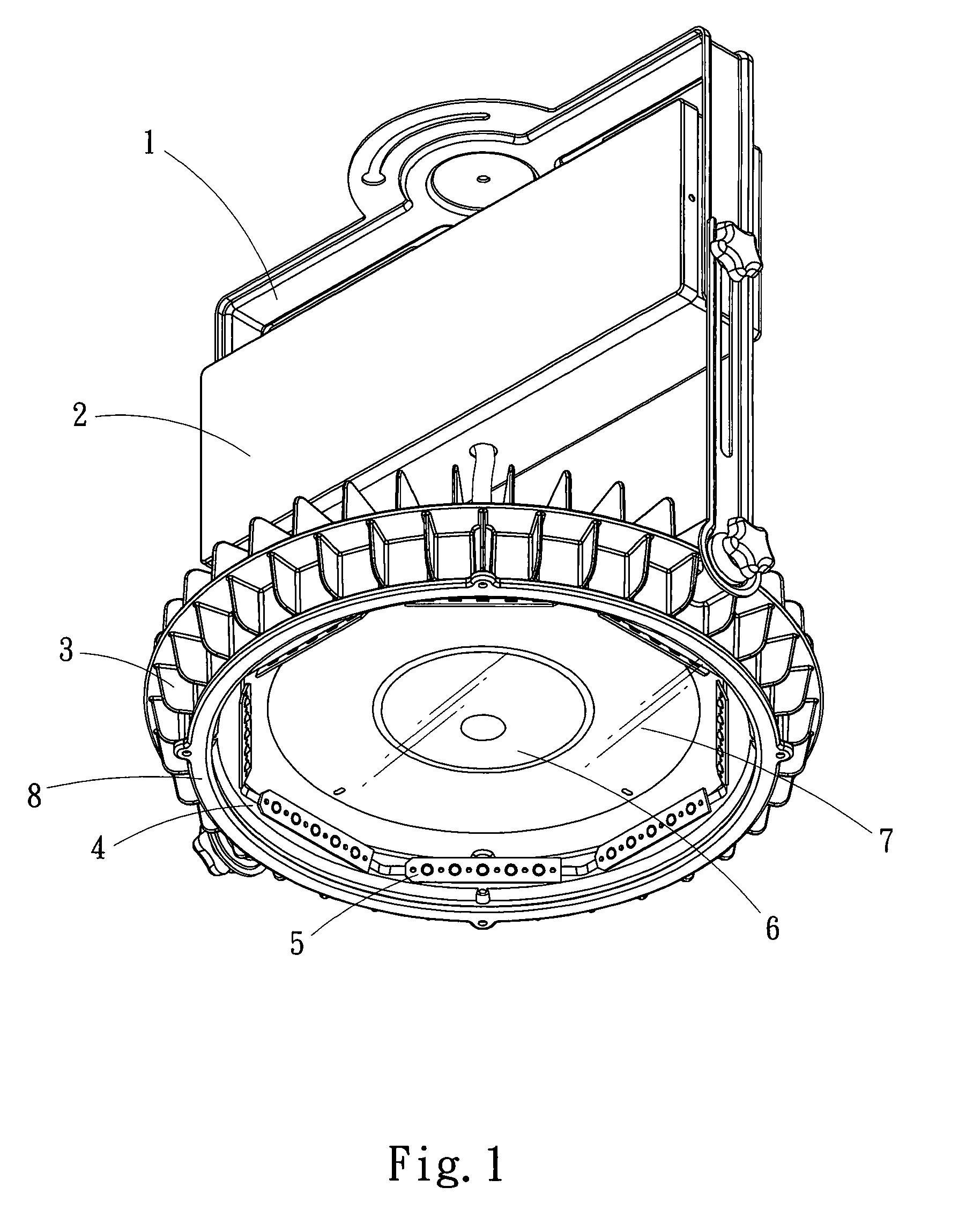 Wide angle LED lamp structure