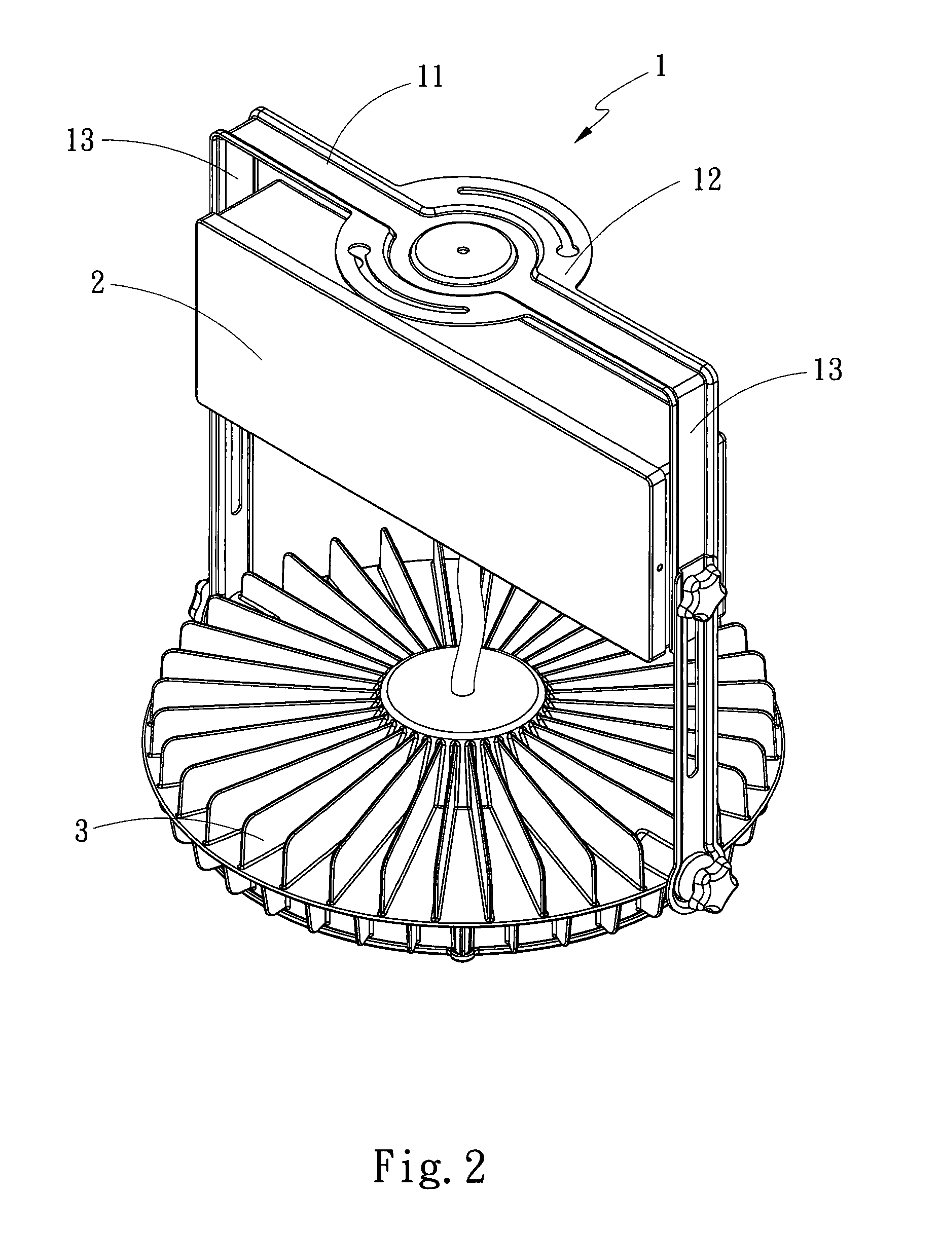 Wide angle LED lamp structure